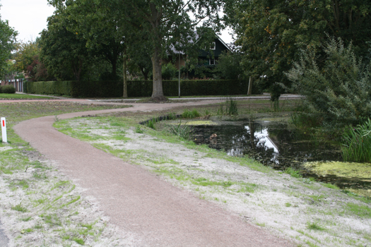 Het door Koers nieuw aangelegde wandelpad van de halfverharding KoMex. Het door Koers nieuw aangelegde wandelpad van de halfverharding KoMex.